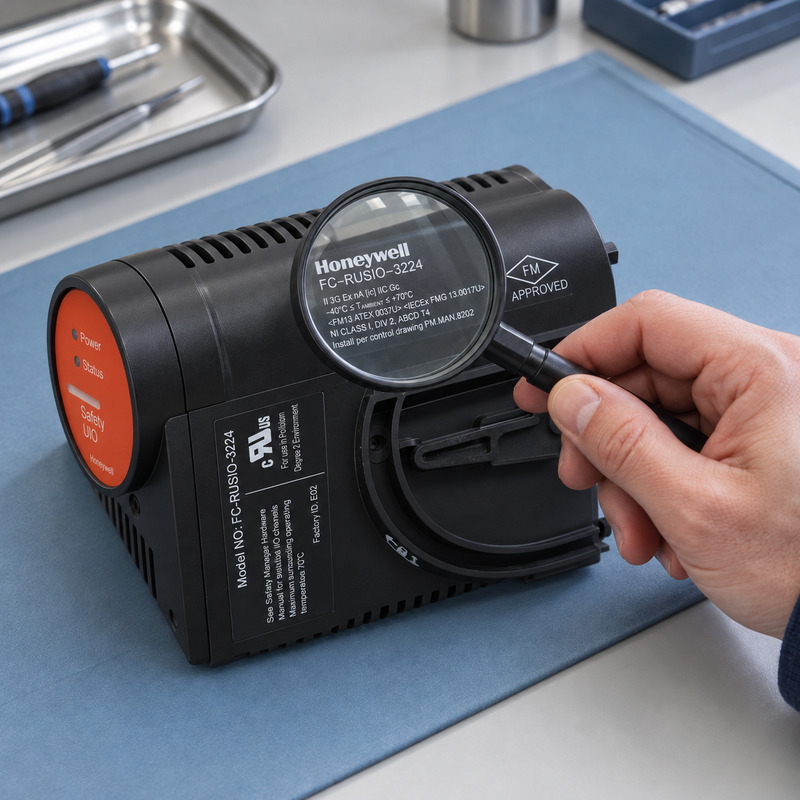 Illustrative Honeywell FC-RUSIO-3224 model label review