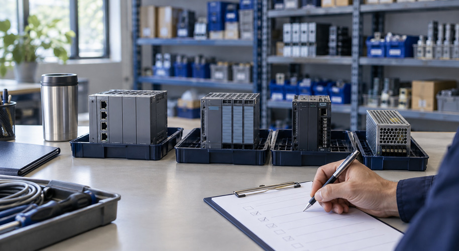 Illustrative industrial spare parts planning and checklist
