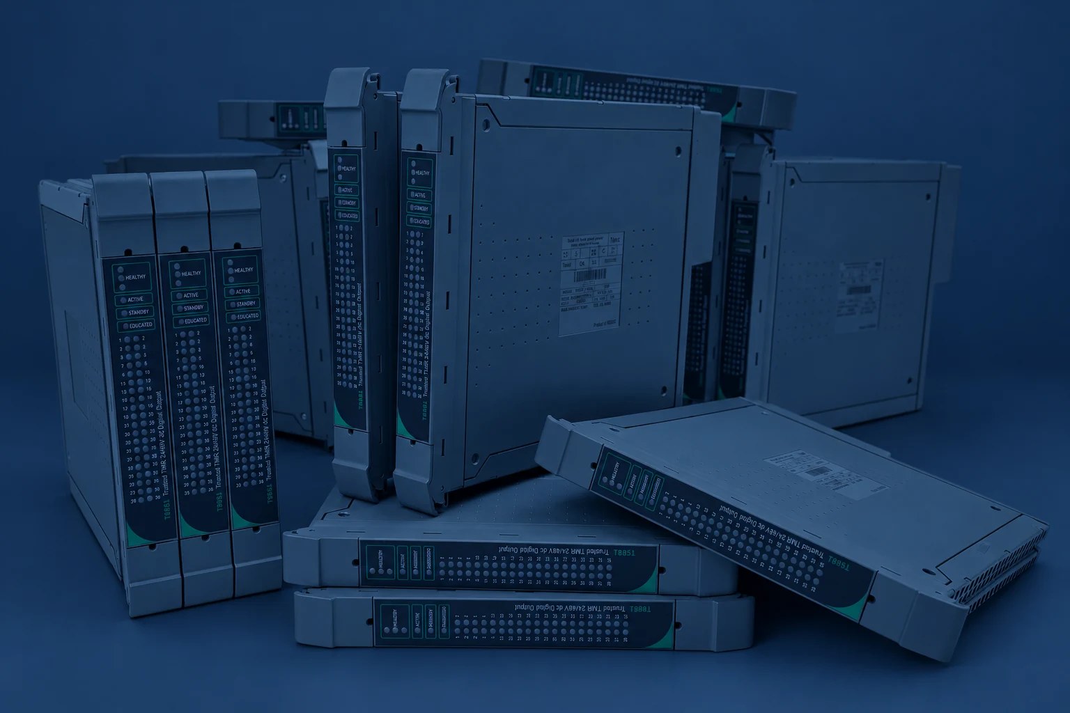 ICS Trusted modules photographed together in Apter Power shared product materials