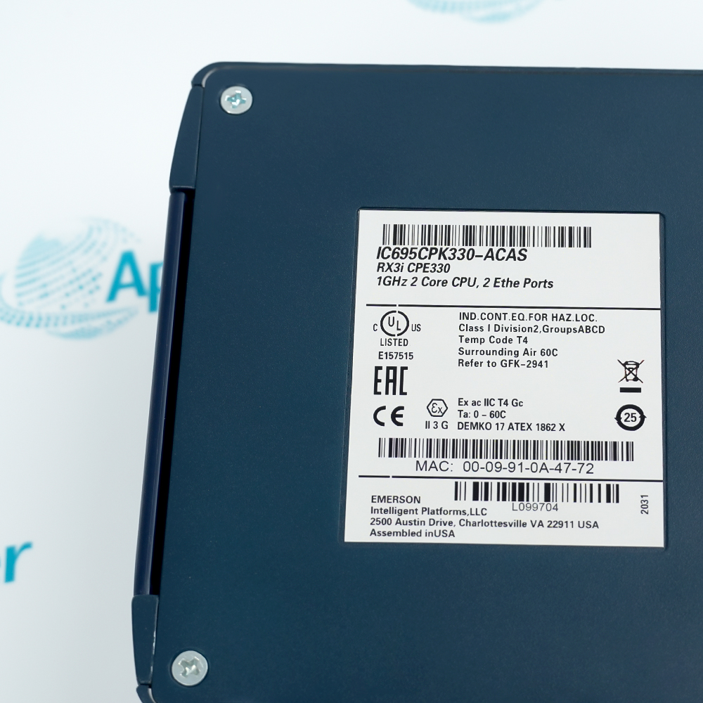GE PACSystemsRXi IC695CPK330-ACAS