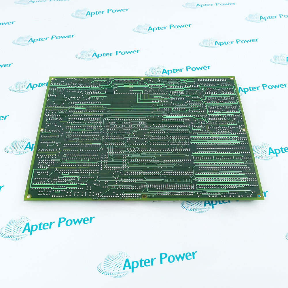 Solder side of the DS200TCCAG1AJB board, bare green PCB showing the routed copper traces