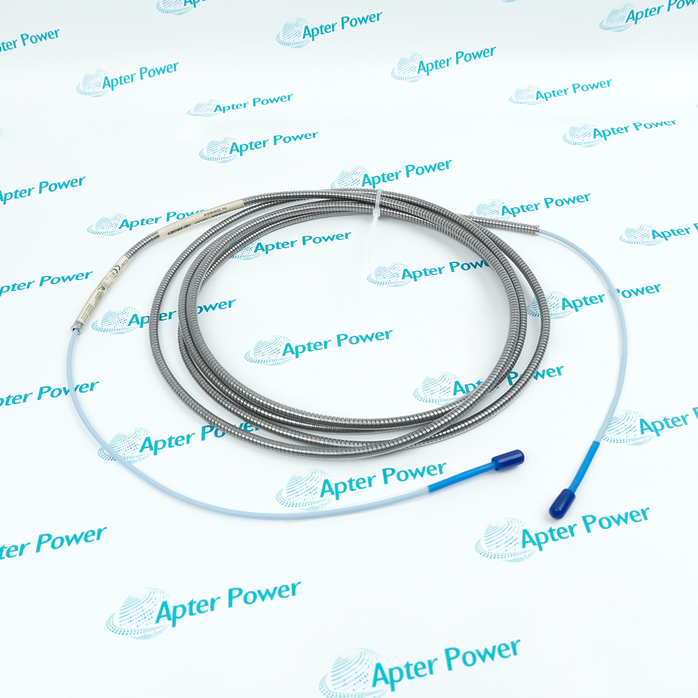 Full cable assembly coiled in a double loop with protective connector cap of Bently Nevada 330190-040-01-00