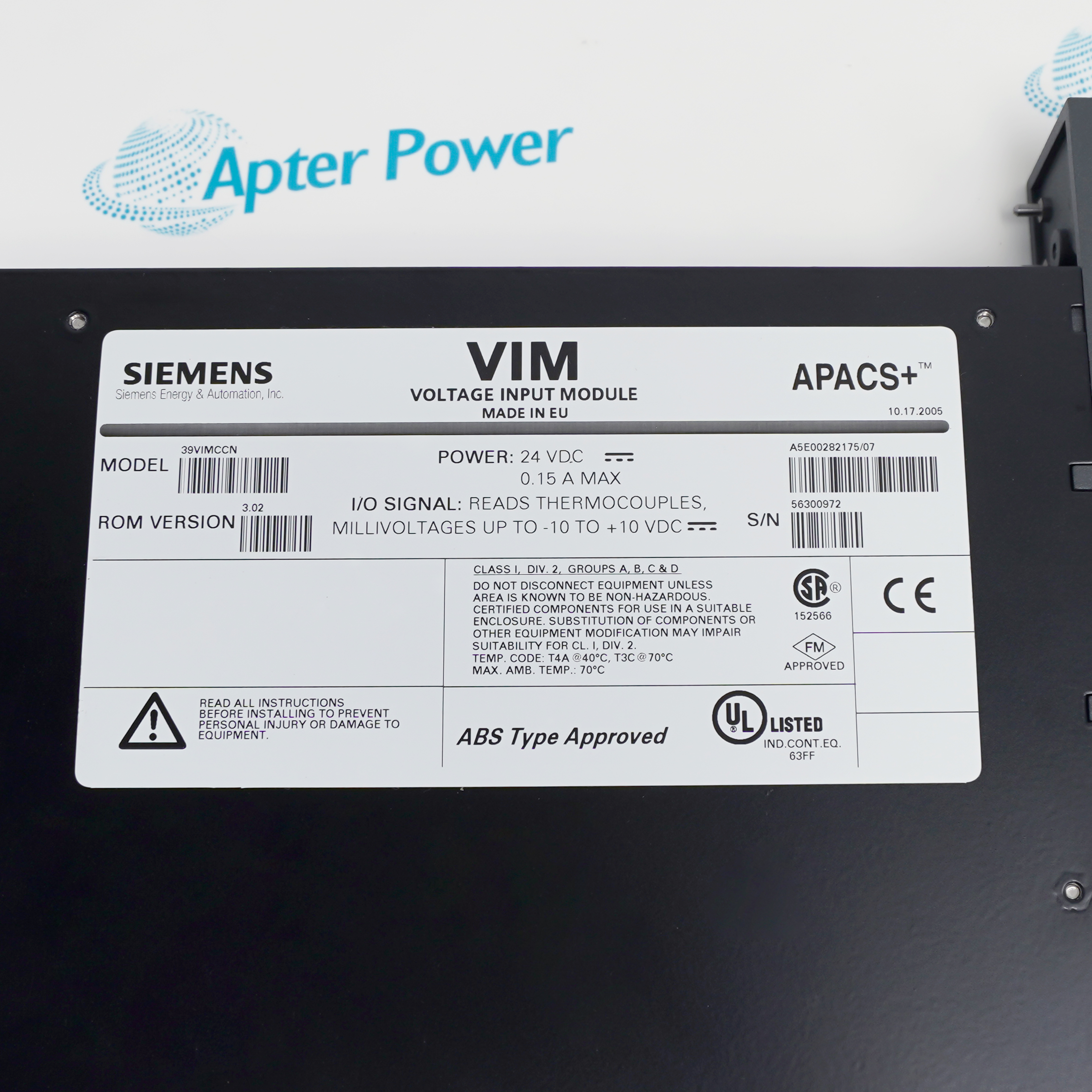 Siemens 39VIMCCN A5E00282175/07