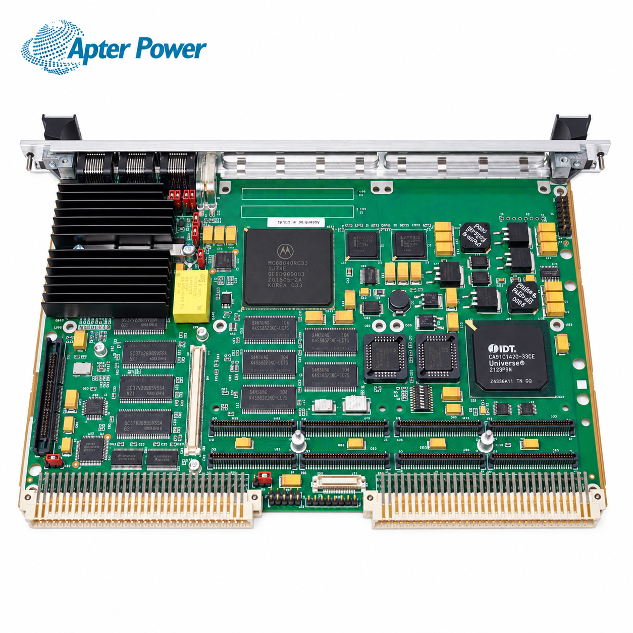 Emerson MVME5100 legacy board photographed for Apter Power