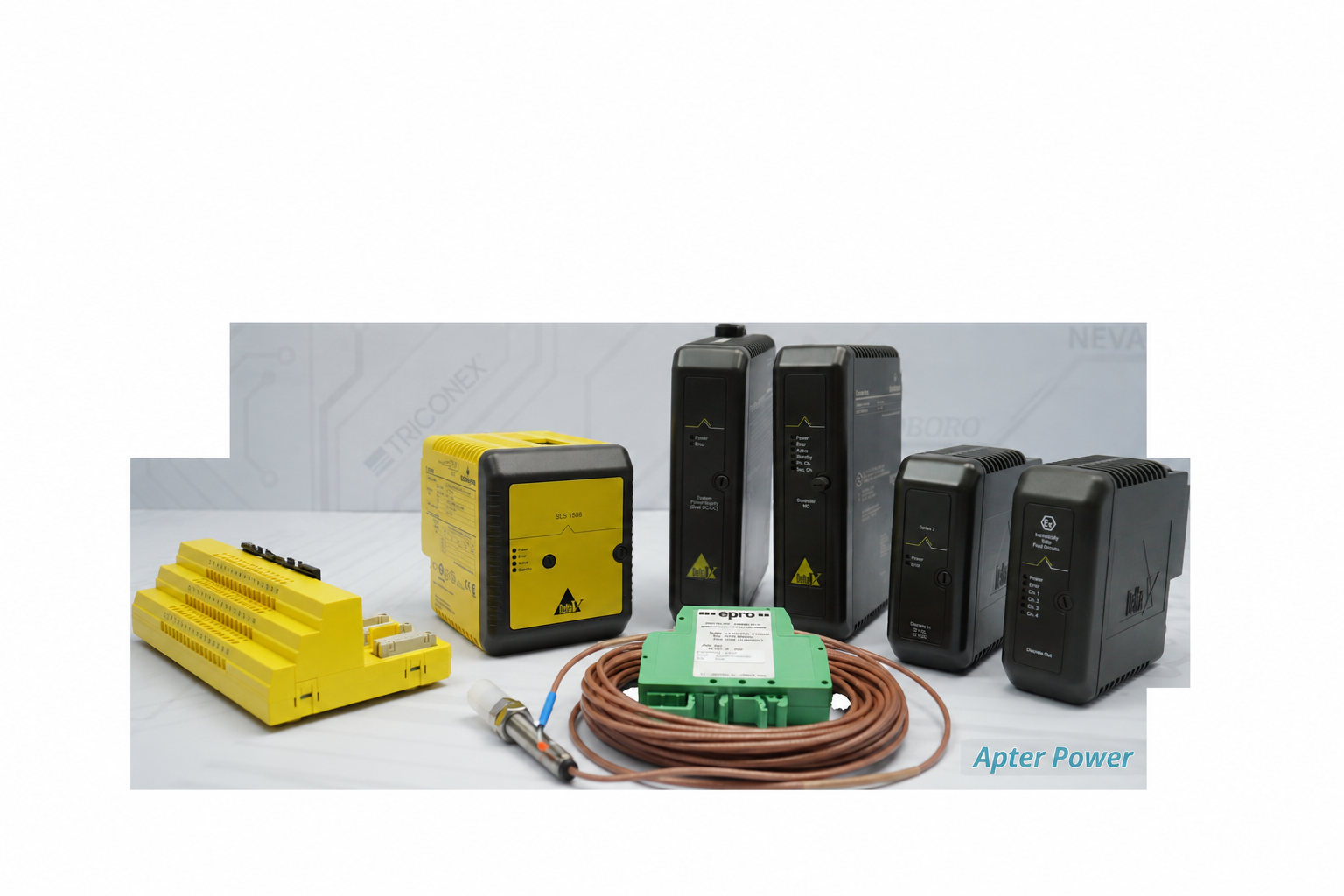 Emerson process automation parts with Apter Power watermark