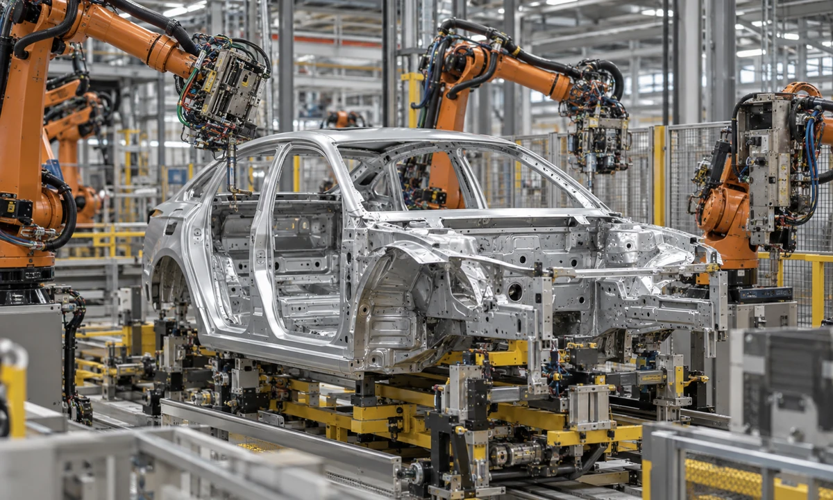 Illustrative robotic automotive body assembly cell