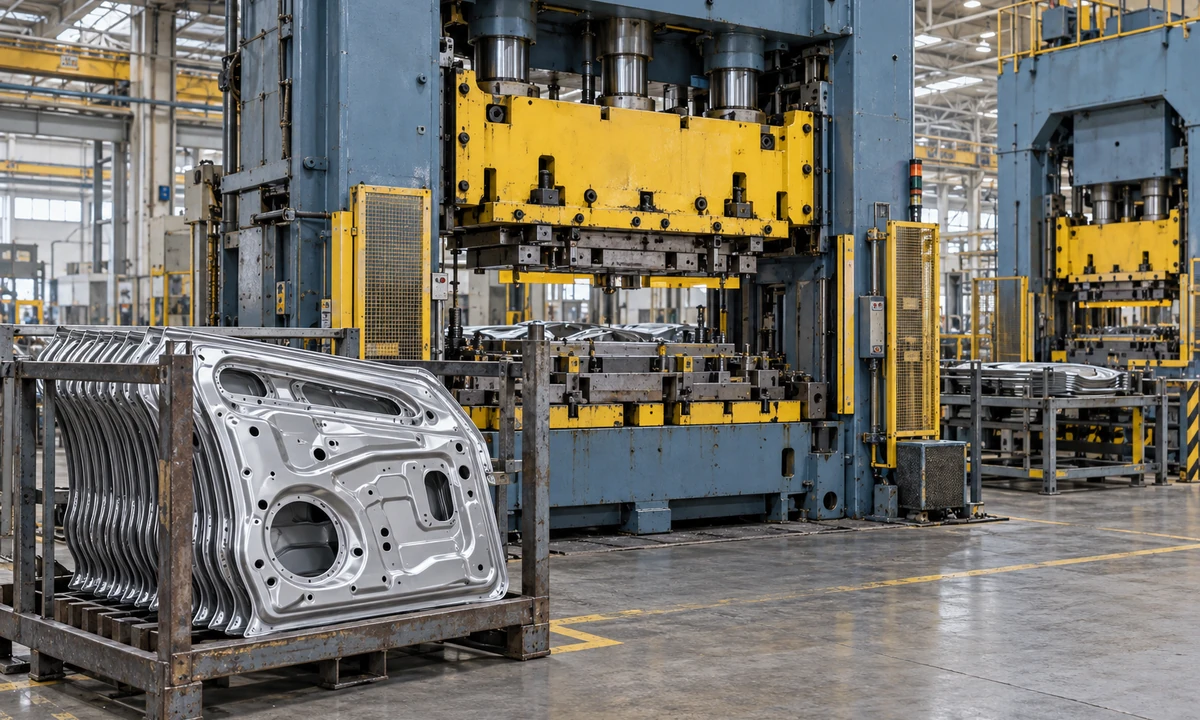 Illustrative automotive sheet-metal stamping press