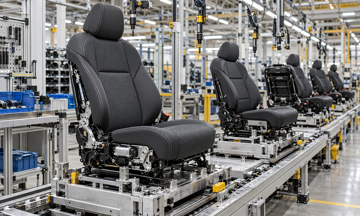 Illustrative automotive seat assembly line