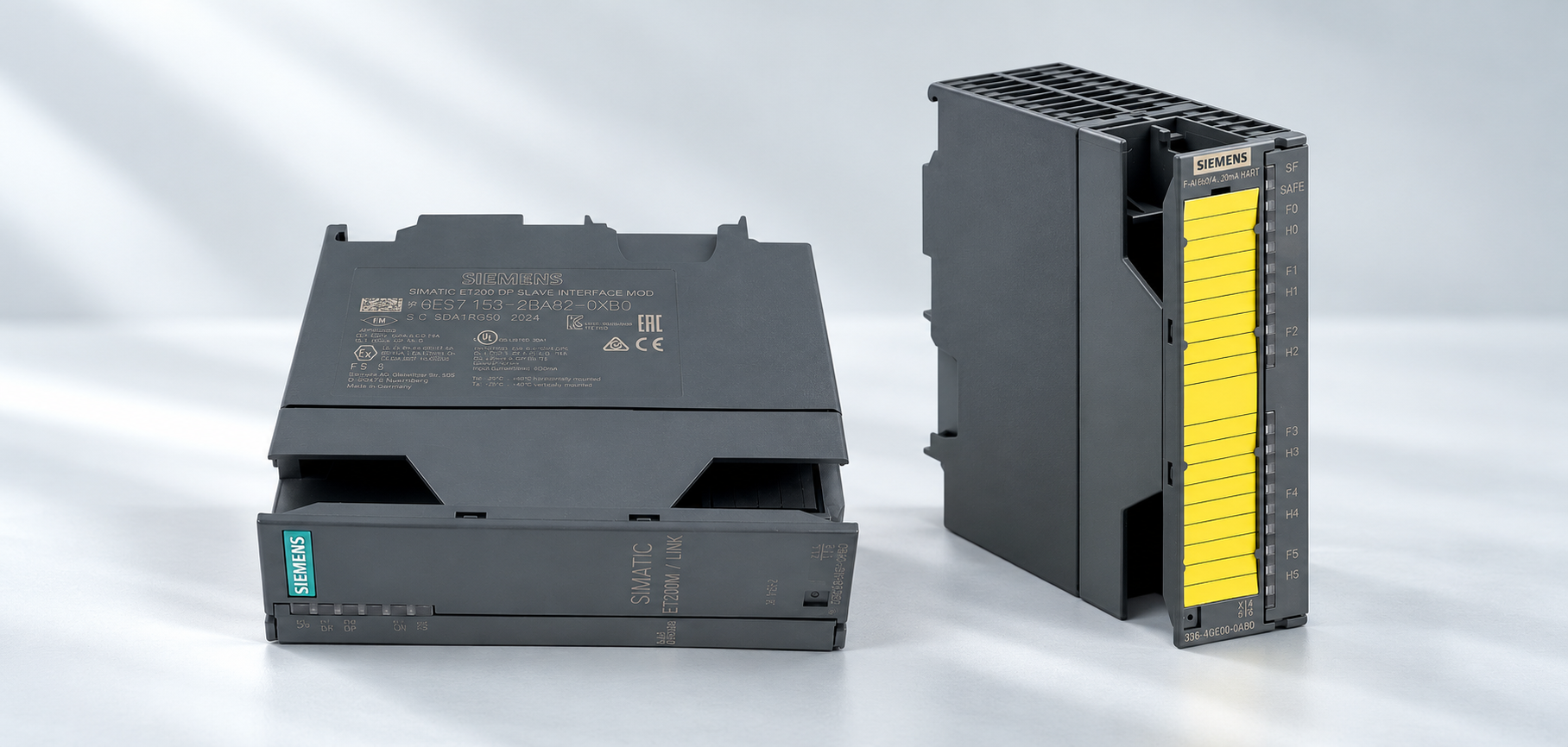 Siemens automation parts — edited studio catalog illustration
